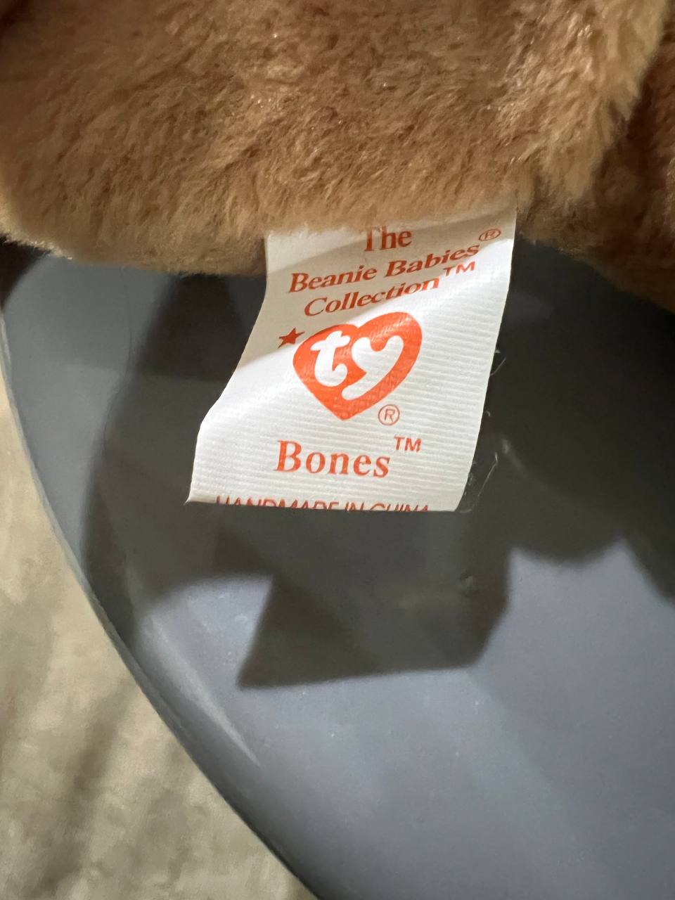 *RARE* MINT 1994 Bones Beanie Baby With Tag