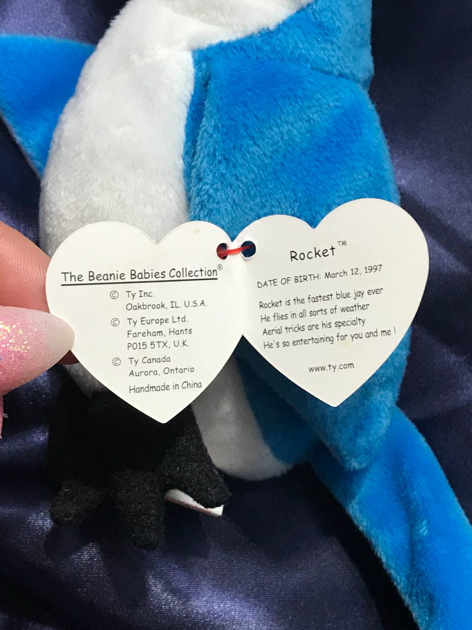 *RARE* MINT Rocket Beanie Baby 1997 With Tag