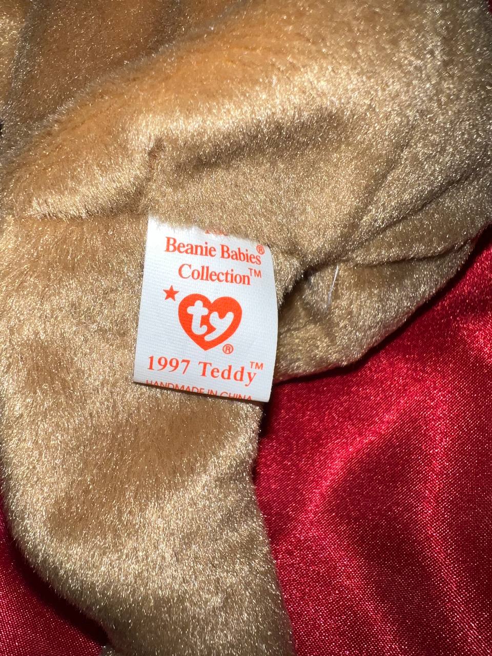 *RARE* MINT 1997 Teddy Beanie Baby With Tag in Pristine Condition