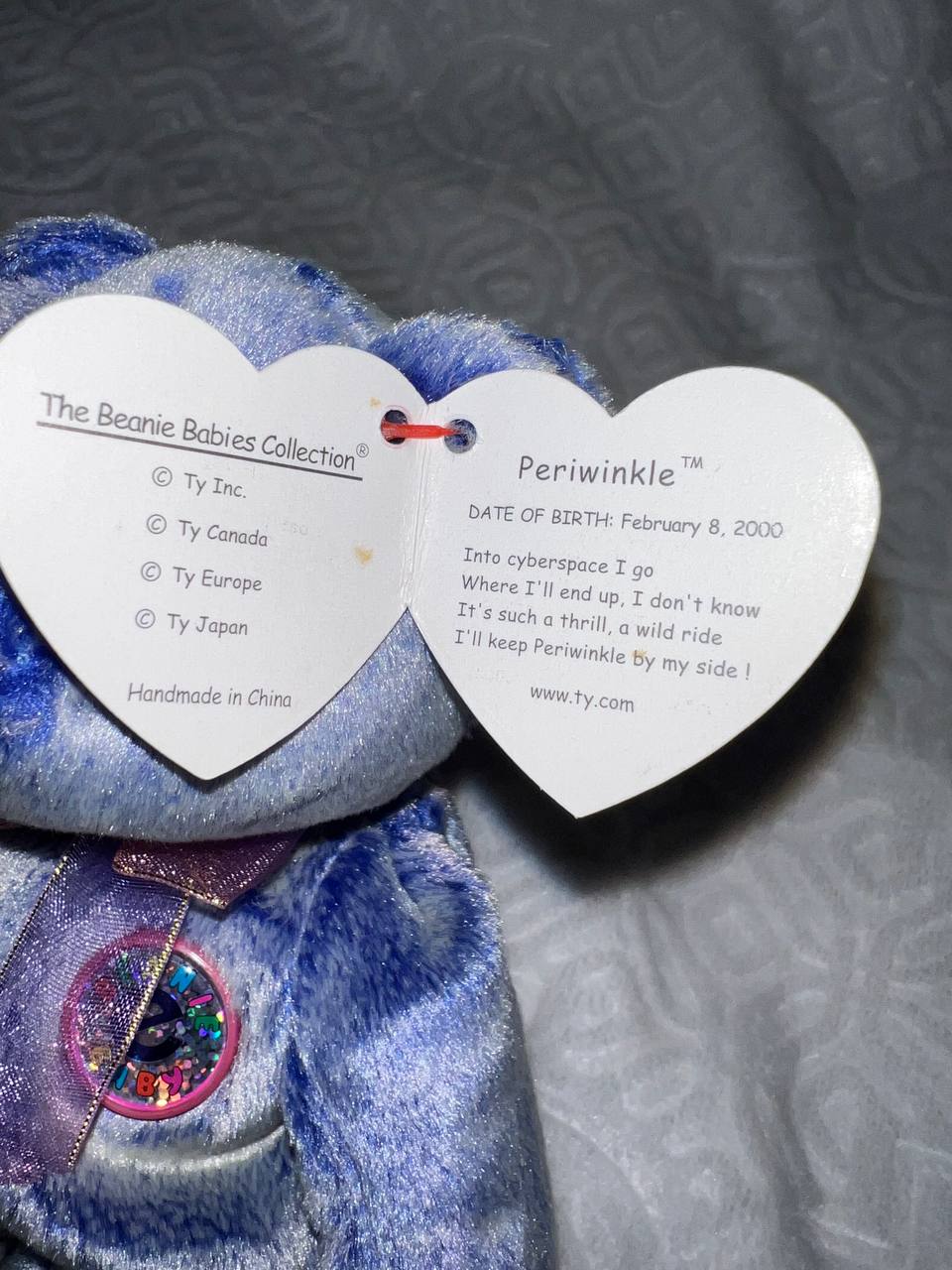 *RARE* MINT Periwinkle Beanie Baby 2000 With Tag